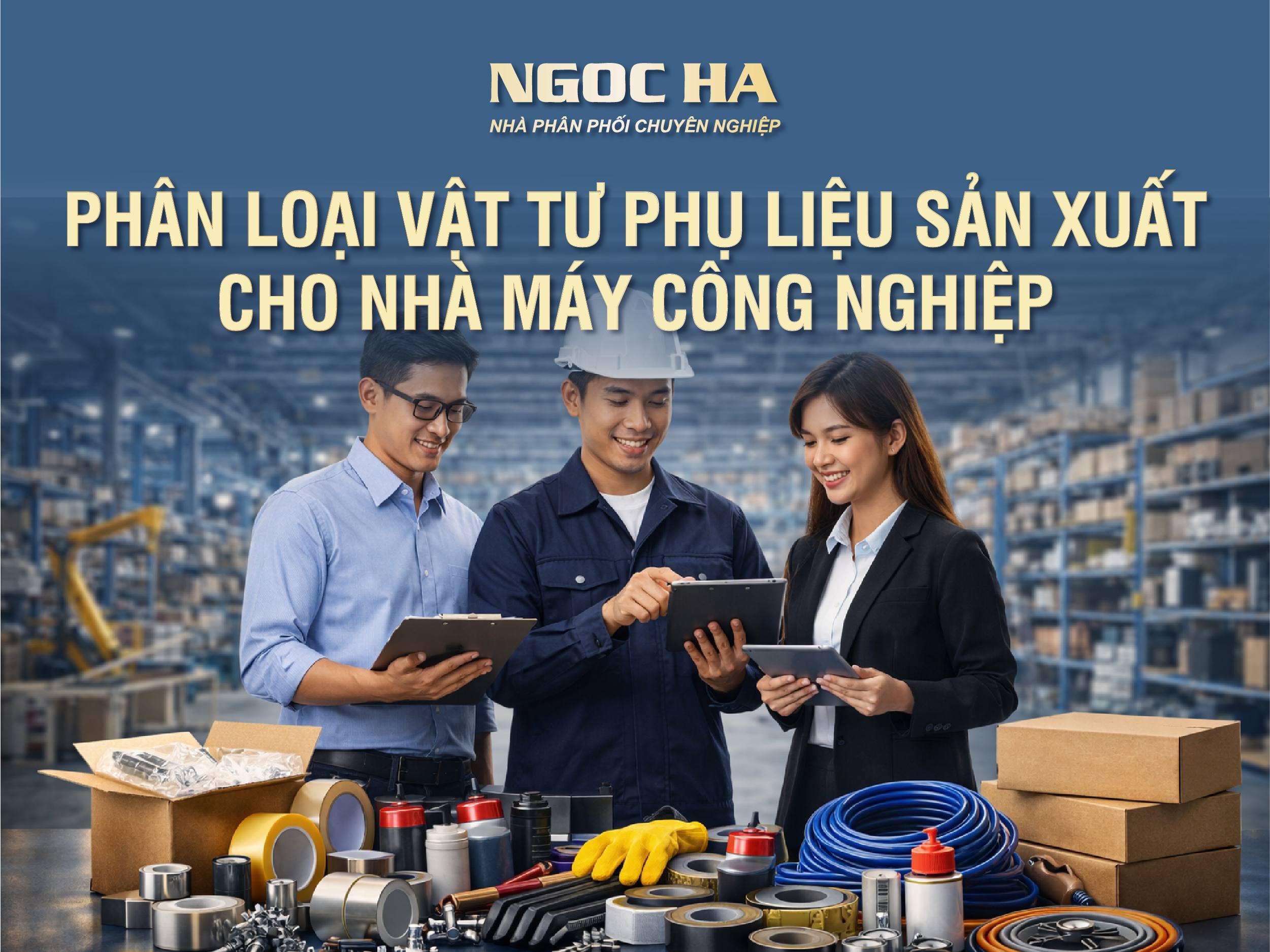 Phân loại vật tư phụ liệu sản xuất trong nhà máy công nghiệp