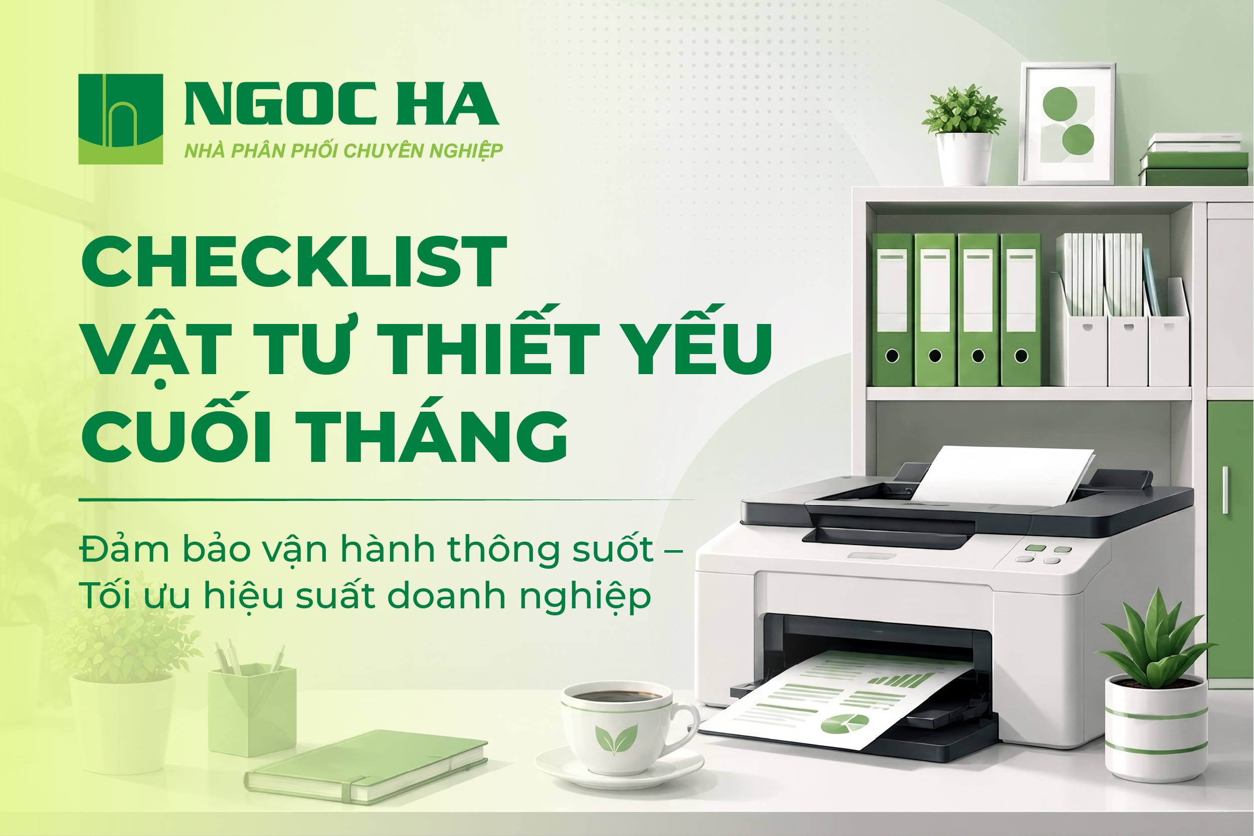 Checklist vật tư cần dự phòng cuối tháng cho Doanh nghiệp