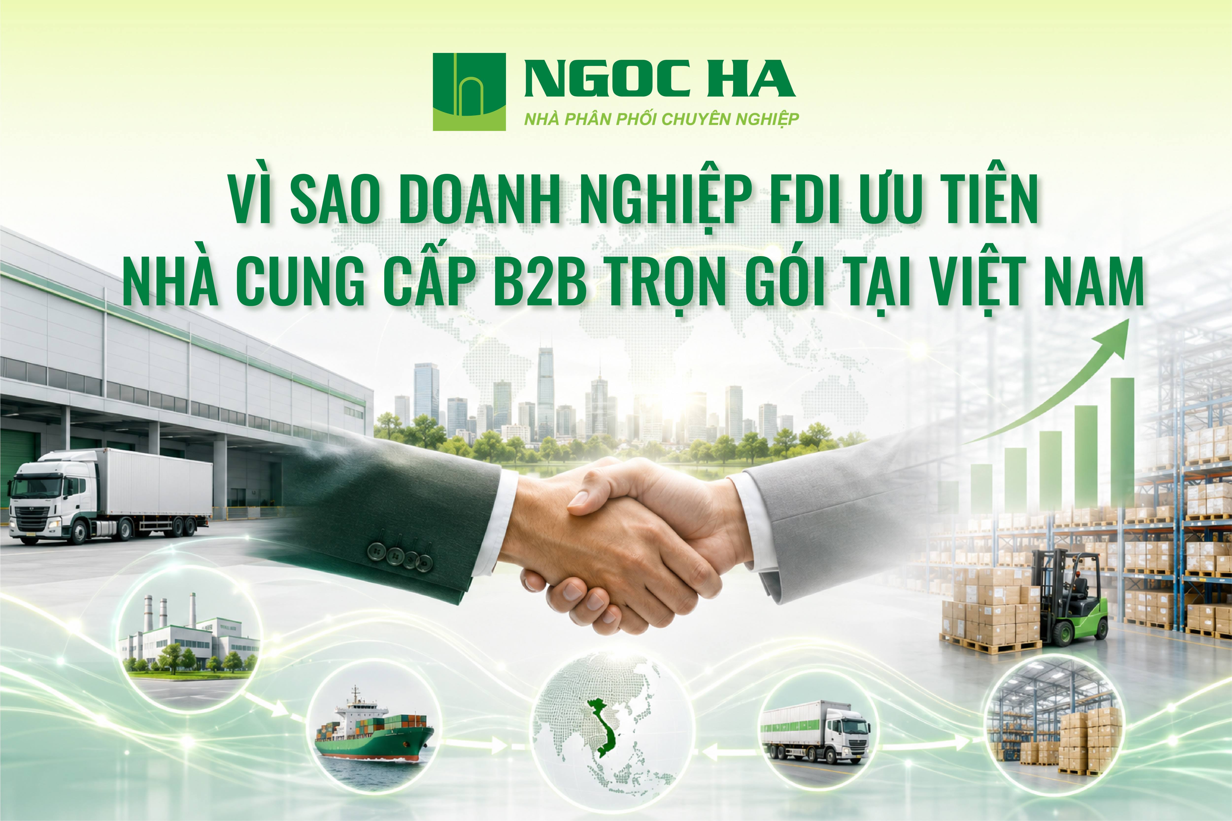 Vì sao doanh nghiệp FDI ưu tiên nhà cung cấp B2B trọn gói tại Việt Nam?